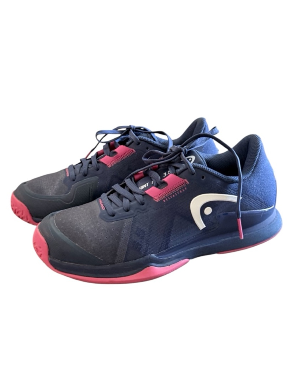 Head Sprint Pro 3.5 women’s 6.5 lace up blue and coral tennis shoes